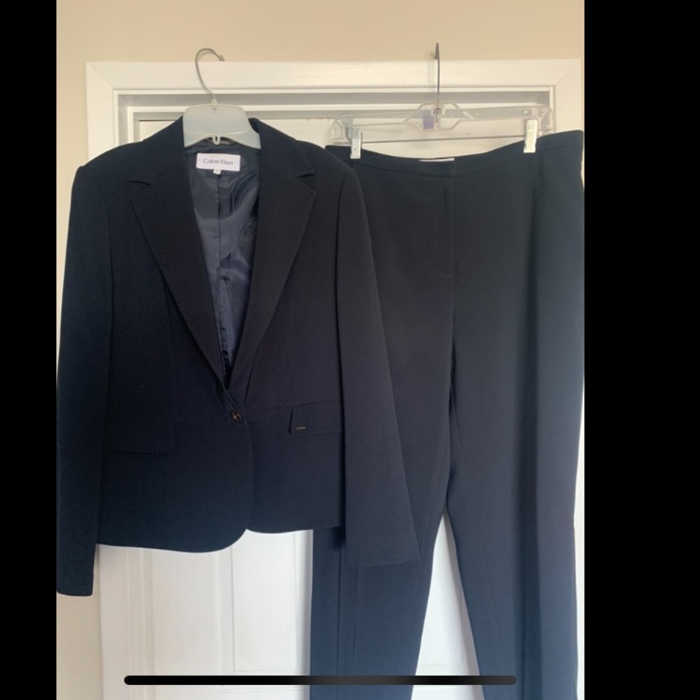 Calvin Klein Navy Blue Pantsuit